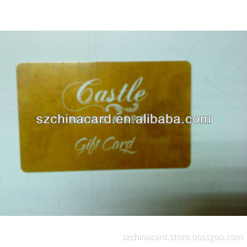 Nice Printing PVC Gold VIP Card